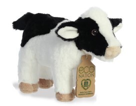 Eco Cow 10" - 100% Recycled Stuffed Animal