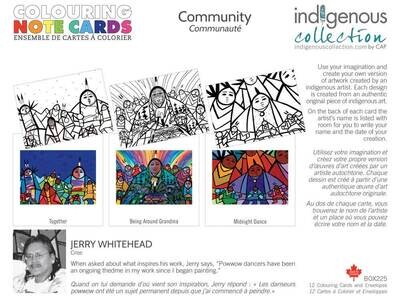 Colouring Art Cards - Community by J. Whitehead