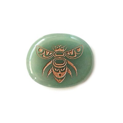 Spirit Stone - Green Aventurine Bee by Paul Windsor