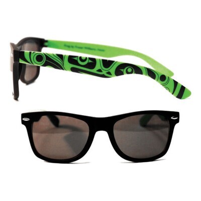 Sunglasses - Frog by Fraser Williams (GREEN & BLACK)