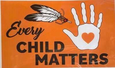 Feather/Hand Every Child Matters Flag  - 36x60