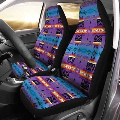 Purple/Blue Car Seat Covers