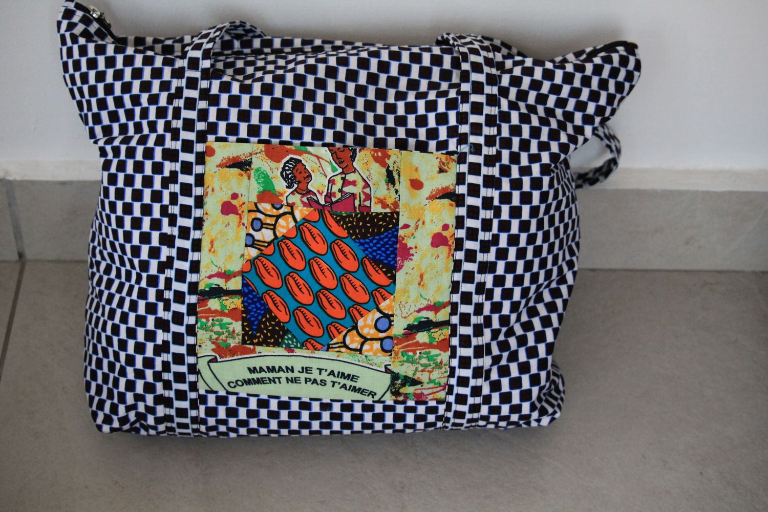 Sac a main &quot;Maman Je t&#39;aime&quot;