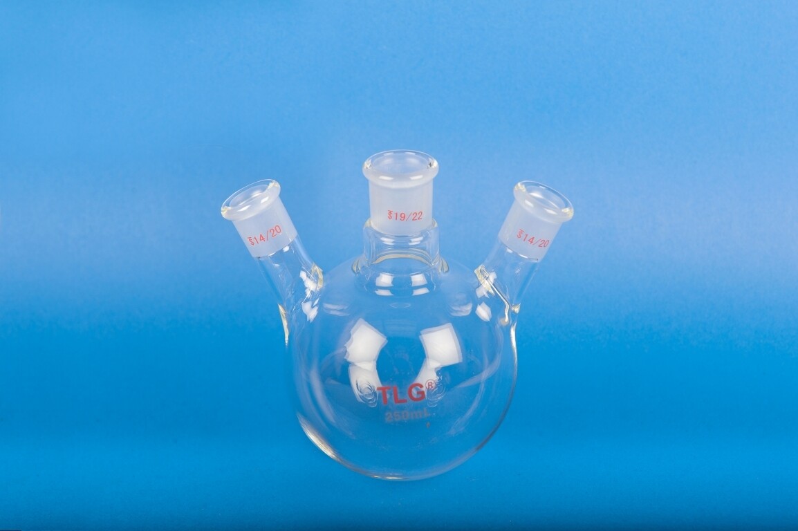 Flask, round, 3N, 14/20 & 14/20 & 14/20, 15 mL