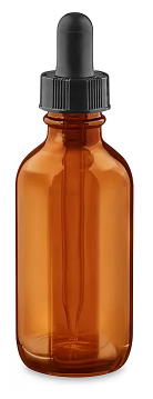 Glass Dropper Bottles, Amber 2 oz, , 50/pk, sold individually