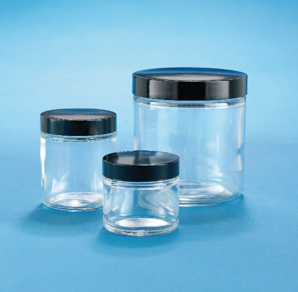 Jar, glass, w/m, 250 ml, 12/cs