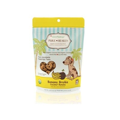 CocoTherapy Pure Hearts Coconut Cookies Banana Brulée - Organic Treat