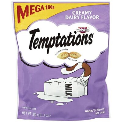 Temptations Cat Treats Creamy Dairy Flavor 180g