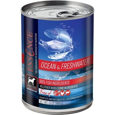 Essence High Protein Grain Free Ocean & Freshwater Recipe for Dogs - 13oz - Case of 12