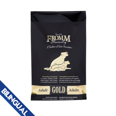 FROMM Gold Dry Adult Dog Food 33lbs (Black&Gold)
