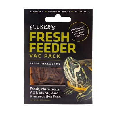Fluker's Fresh Feeder Vac Pack - Fresh Mealworms - 20g (0.7oz)