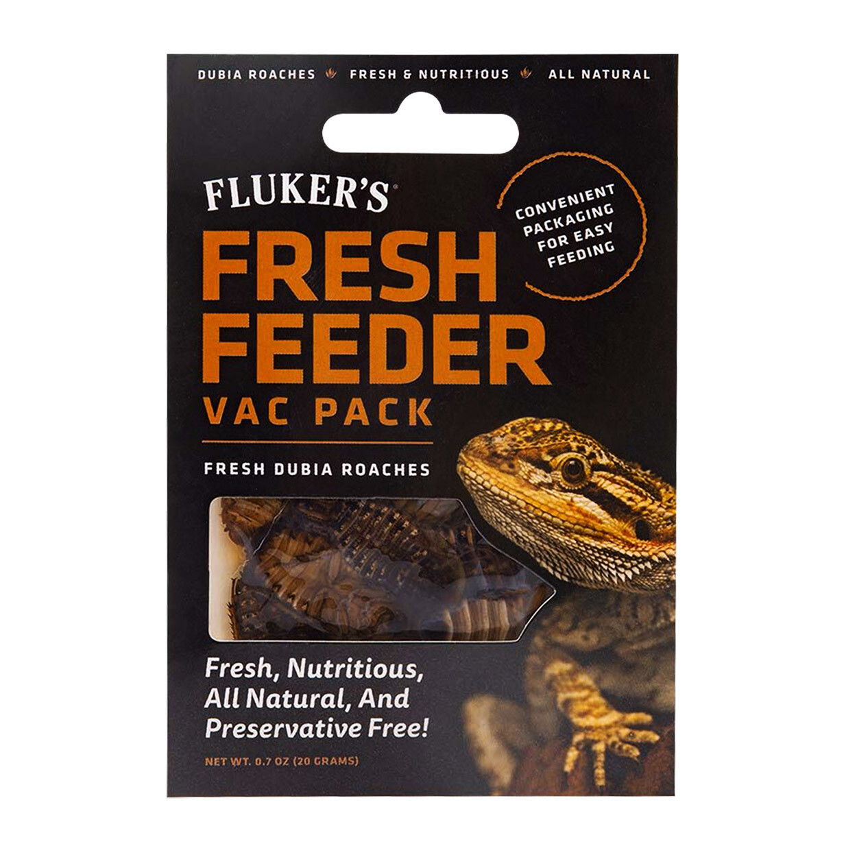Fluker's Fresh Feeder Vac Pack - Fresh Dubia Roaches - 20g (0.7oz)