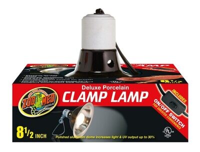 Zoo Med Deluxe Porcelain Clamp Lamp - 8.5 inch