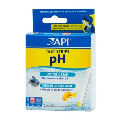 API pH Aquarium Test Strips - 25pk