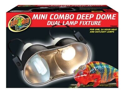 Zoo Med Combo Deep Dome Lamp Fixture - Mini