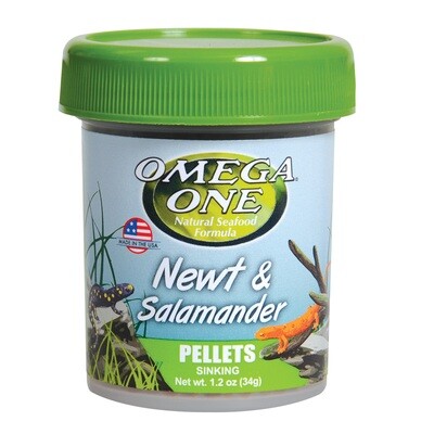 Omega One Newt & Salamander Sinking Pellets - 34g (1.2oz)