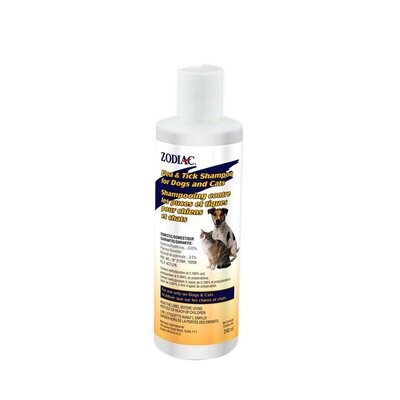 Zodiac Flea & Tick Shampoo for Dogs & Cats - 240ml