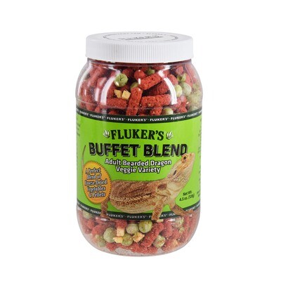 Fluker's Buffet Blend Veggie Variety for Adult Bearded Dragons - 128g (4.5oz)