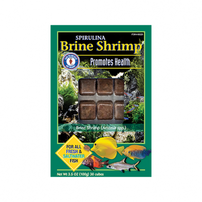 San Francisco Bay Brand Spirulina Brine Shrimp - 100g (3.5oz) - 30 cubes
