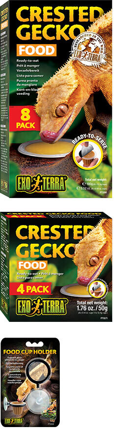 Exo Terra Crested Gecko Food - 4pk - 50g (1.76oz)