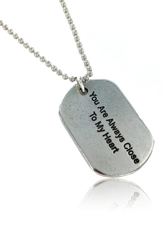 Close to my heart dog necklace