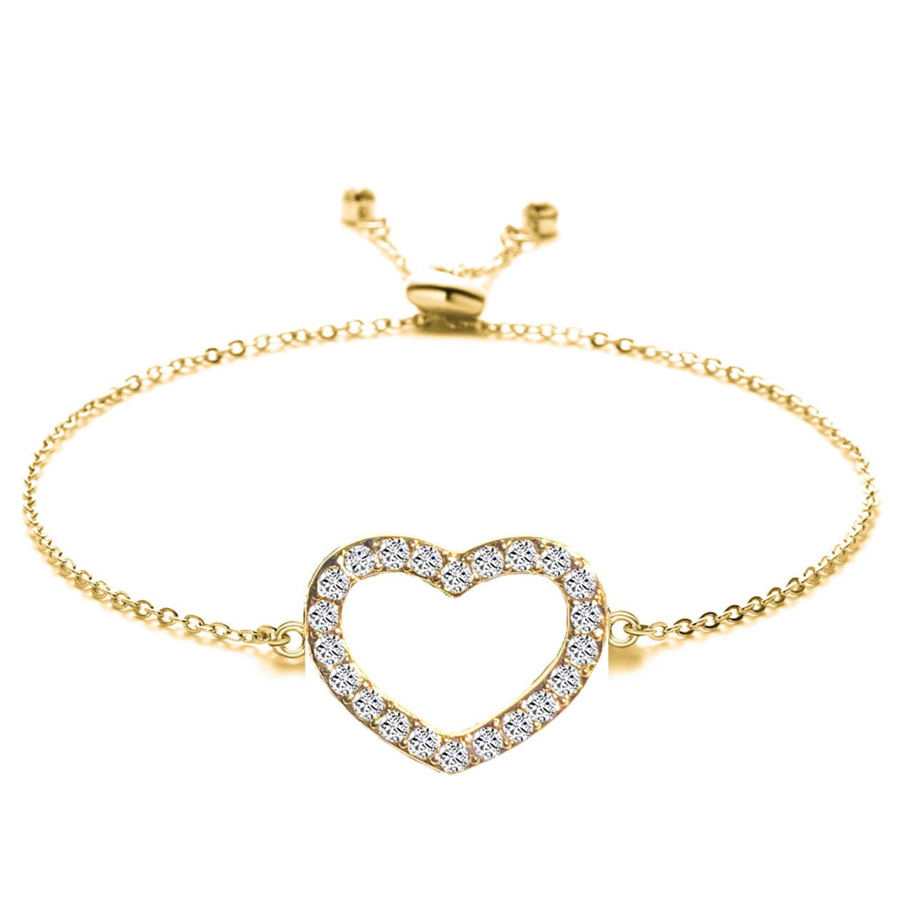 Heart slider bracelet