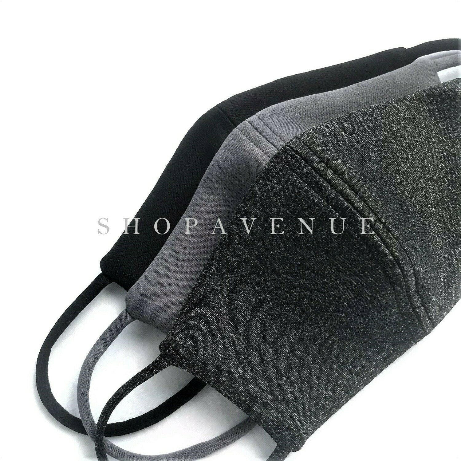 NEOPRENE. Fashion Face Mask w/ Filter Pocket (3 pcs)