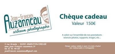 CHEQUE CADEAU 150€