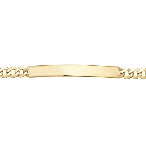 9ct Yellow Gold Ladies 7.5 inches ID Bracelet
