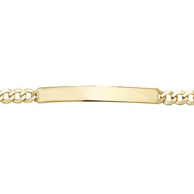 9ct Yellow Gold Ladies 7.5 inches ID Bracelet