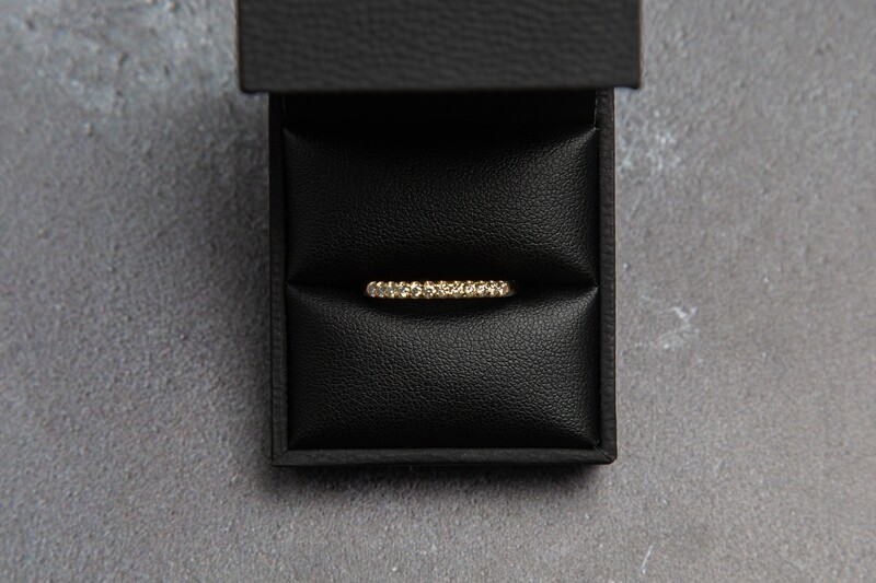 18ct Yellow Gold Diamond (0.19ct) Eternity Ring