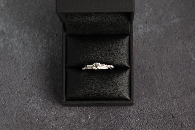 9ct White Gold Solitaire Diamond Ring (0.60ct)