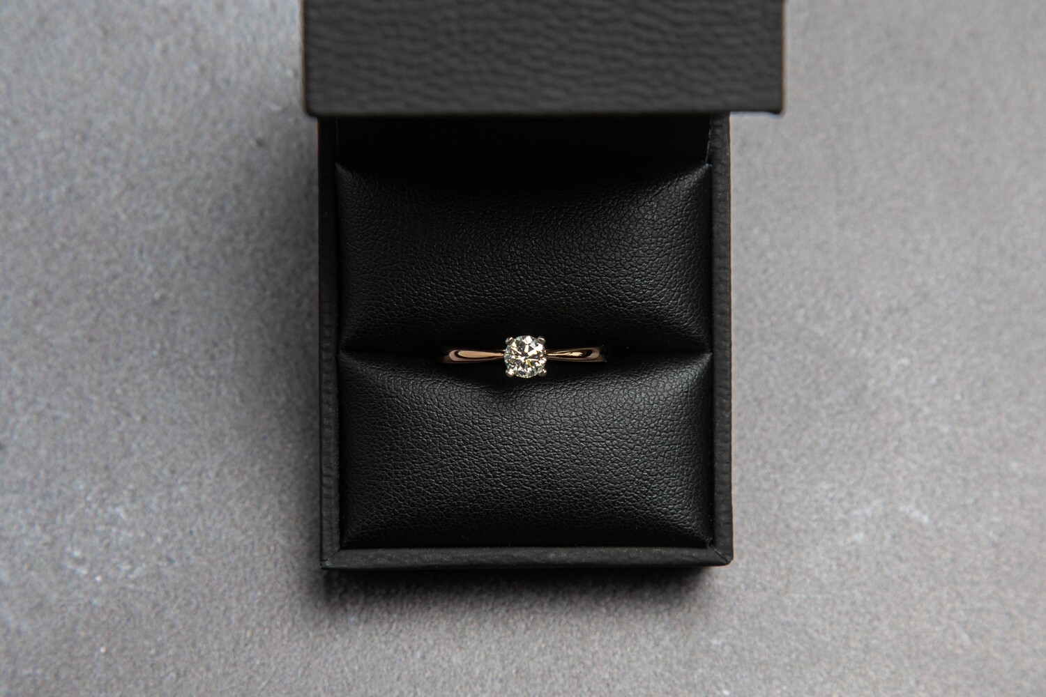 18ct Rose Gold Diamond Solitaire Ring