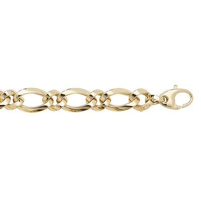 9ct Yellow Gold Ladies 7.5 inches Fancy Bracelet