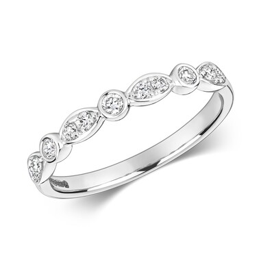 18ct White Gold Diamond (0.22ct) Diamond Eternity Ring