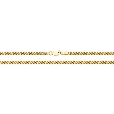 9ct Yellow Gold Close Curb Chain