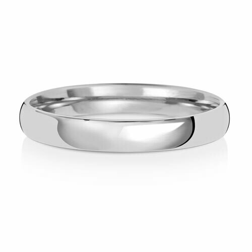 Platinum Slight Court Medium 3mm Wedding Ring