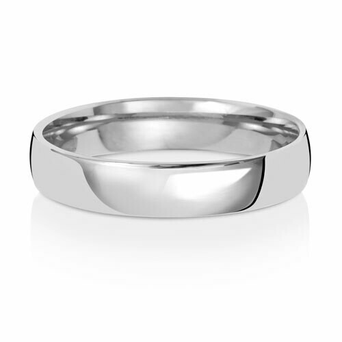 Platinum Slight Court Medium 4mm Wedding Ring