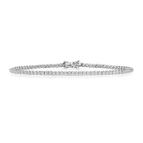 9ct White Gold Diamond (0.33ct) Bracelet