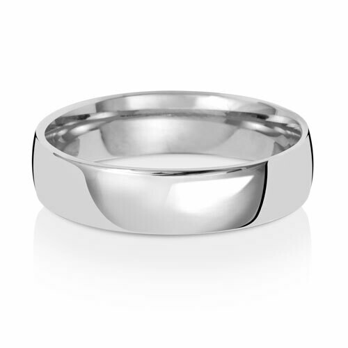 Platinum Slight Court Medium 5mm Wedding Ring