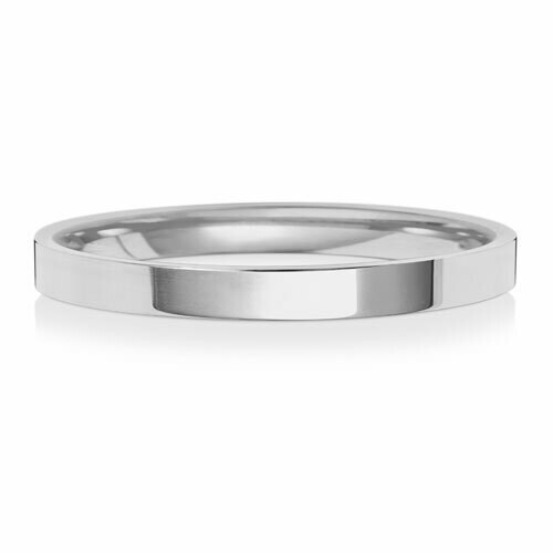 Platinum Flat Court Medium 2mm Wedding Ring
