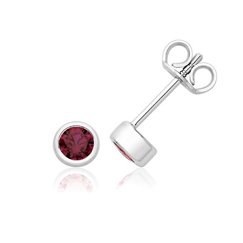 January Birth Stone Earrings