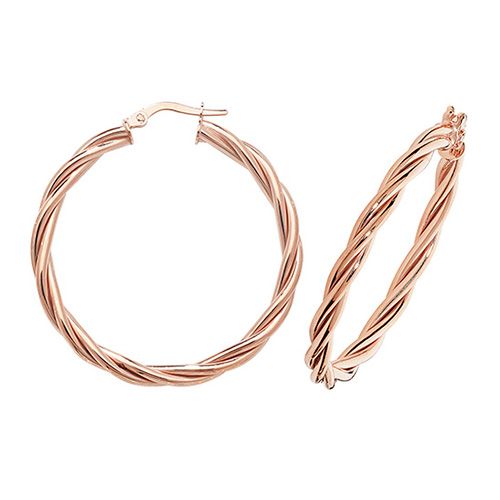 9ct Rose Gold Hoop Earrings 9ct Rose Gold Hoop Earrings