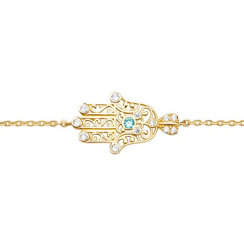 9ct Yellow Gold Hamsa Bracelet