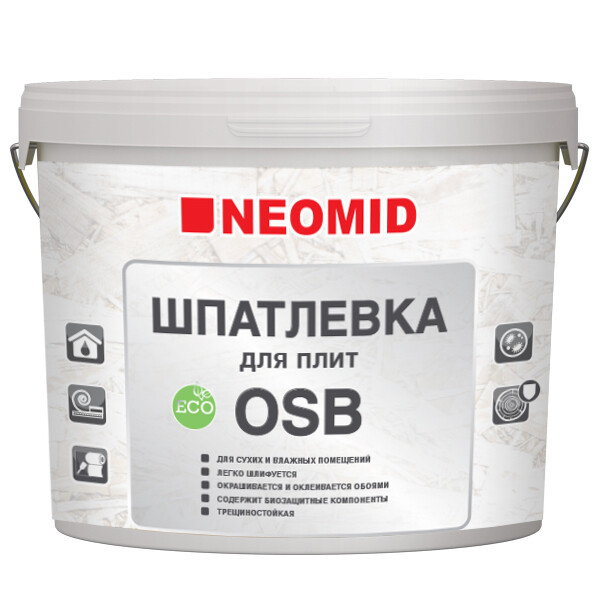 Шпатлевка для плит OSB (7кг) "Неомид"