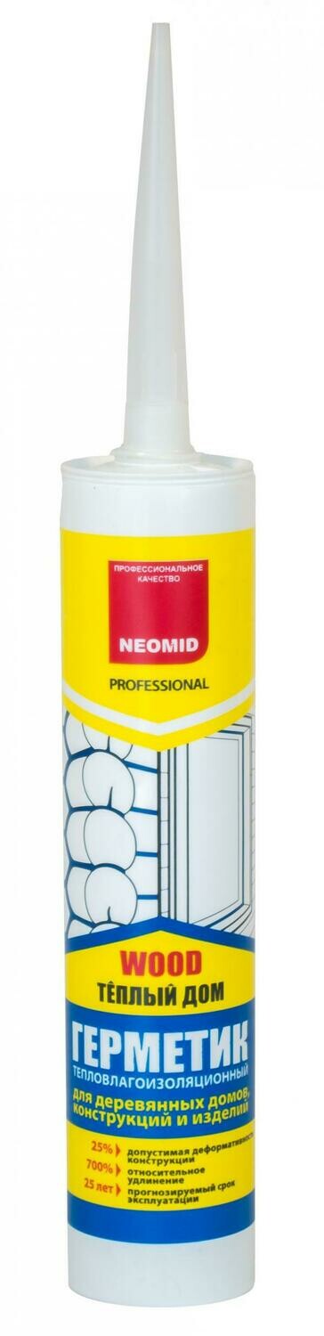 Герметик шовный акриловый высокоэластичный сосна (3кг) "Neomid Professional"