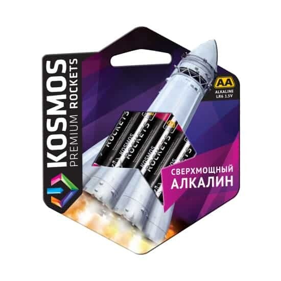 Батарейка LR3 1.5 V Alkaline "Космос" premium ROCKETS