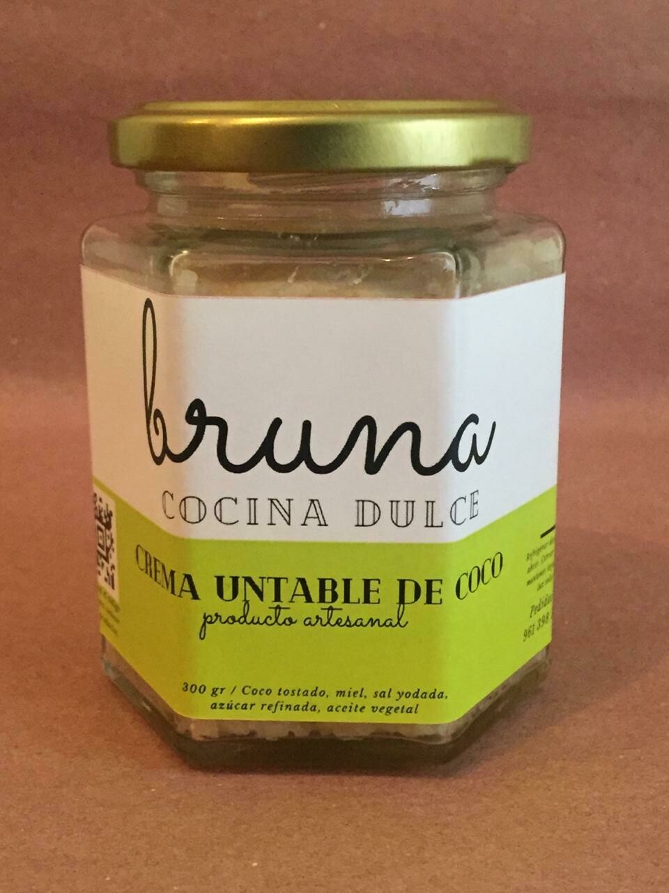 Crema untable de coco