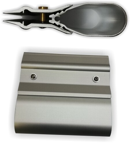 Regleta aluminio serigrafia intercambiable 50 cms