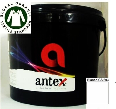 Tinta textil Base Agua Blanco GS 601 (envase 10kg)